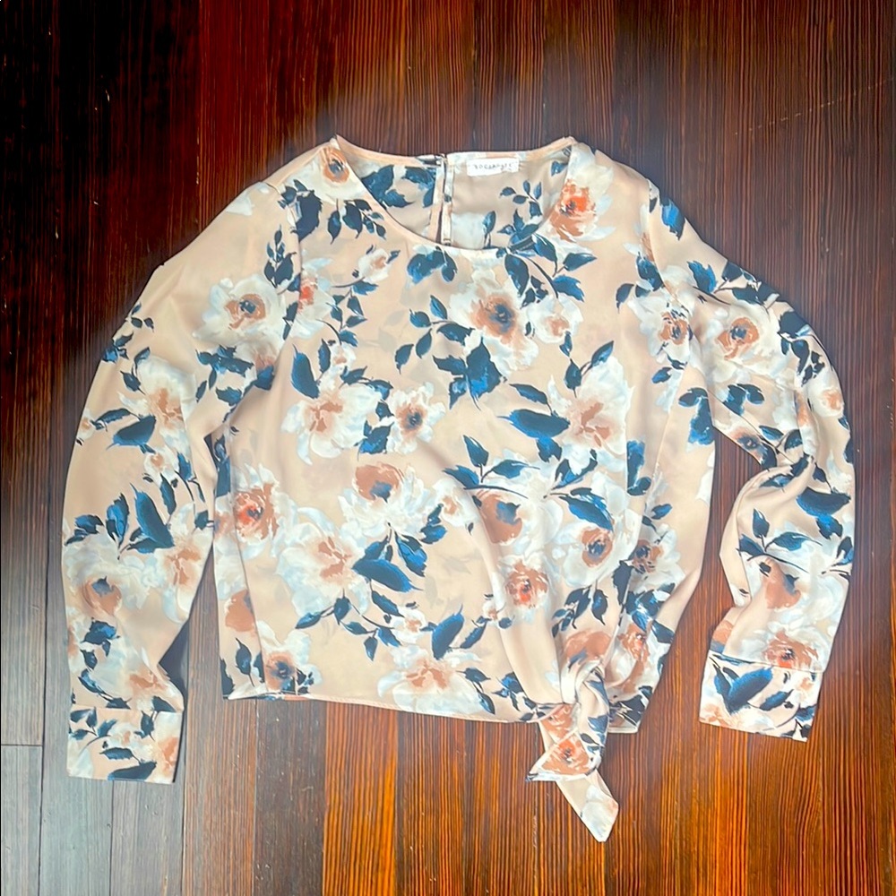 Floral Long Sleeve Blouse XS